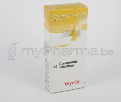 Lorazepam prix belgique