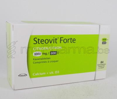 STEOVIT FORTE CITROEN 1000/800 84 KAUWTABL (geneesmiddel)