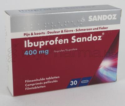 IBUPROFEN SANDOZ 400 MG  30 TABL      (geneesmiddel)