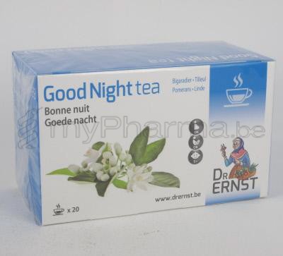 ERNST DR GOOD NIGHT TEA 20 FILTERZAKJES          (voedingssupplement)