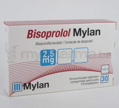 2.5 mg bisoprolol Told to