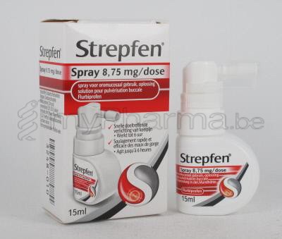STREPFEN 8.75 MG 15 ML KEELSPRAY  (geneesmiddel)
