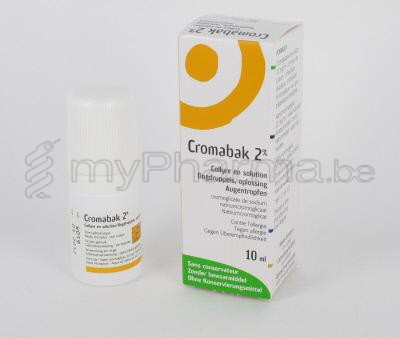 Pharmacie Dansaert 1000 Bruxelles : Home > Produits A-Z - Allergie -  Gouttes pour les Yeux (Allergie) - CROMABAK 2% 10 ML COLLYRE