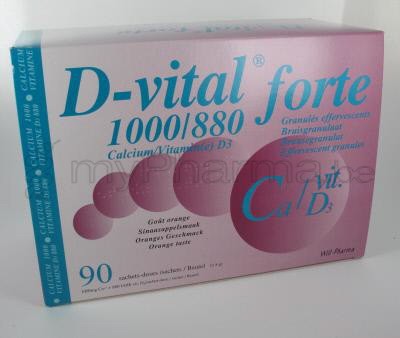 D-VITAL FORTE 1000/880 90 ZAKJES APPELSIENSMAAK (geneesmiddel)