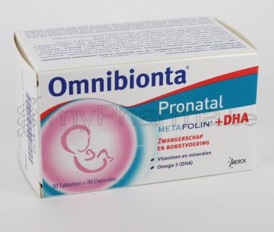 Komst Ordelijk envelop Apotheek Dansaert 1000 Brussel : Producten reserveren - Zwangerschap -  Vitaminen - OMNIBIONTA PRONATAL DHA 30 TABL + 30 CAPS