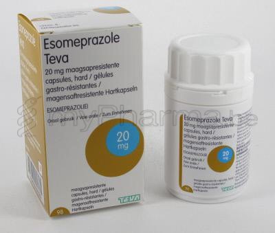 Apotheek Dansaert 1000 Brussel Home ESOMEPRAZOLE TEVA 20 MG 98