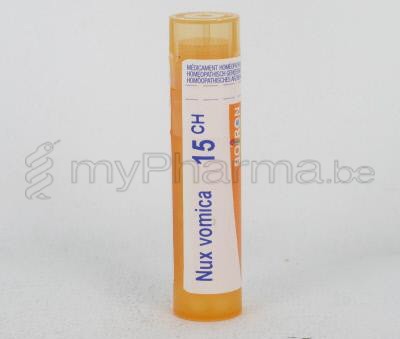 NUX VOMICA                       15CH GR 4G BOIRON (médicament homéopatique)