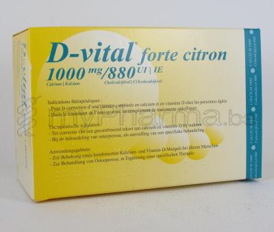 D-VITAL FORTE CITROEN 1000/880 30 ZAKJES (geneesmiddel)